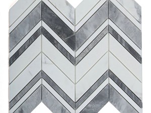 Chevron Ravenna Grey 11.75 x 12.25